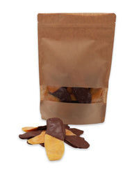 Mango-Streifen in Schokolade - gedippt